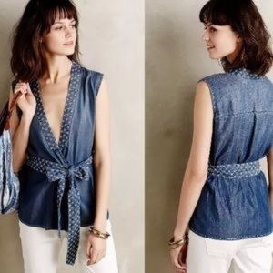 Chambray Wrap Tank